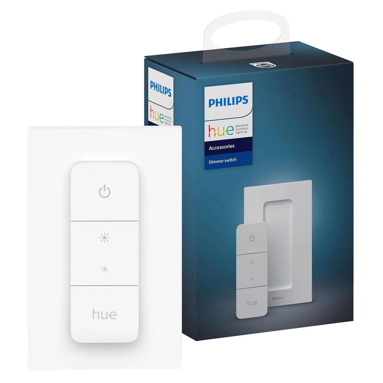 Philips Hue White Wireless Dimmer Switch W/Remote Control 1 Pk