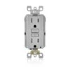 Leviton SmartlockPro 15 Amps 125 V Duplex Light Gray GFCI Outlet 5-15R 1 Pk