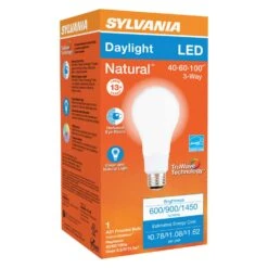 Sylvania Natural A21 E26 (Medium) LED Bulb Daylight 40/60/100 Watt Equivalence 1 Pk