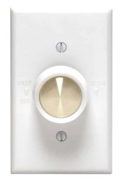 Leviton 5 Amps Rotary Fan Control White 1 Pk