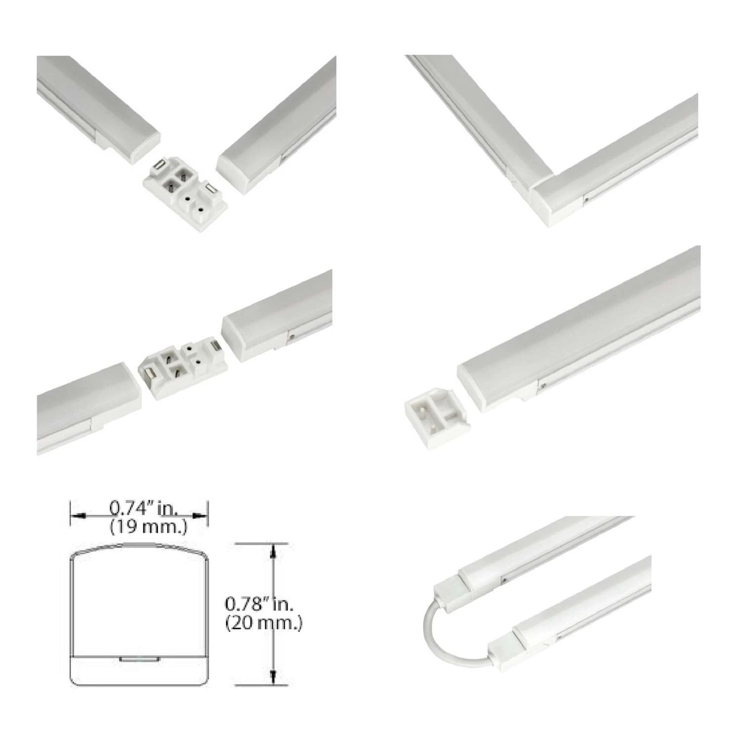 MaxLite 12 In. L White Hardwired LED Light Bar 341 Lm - Image 3