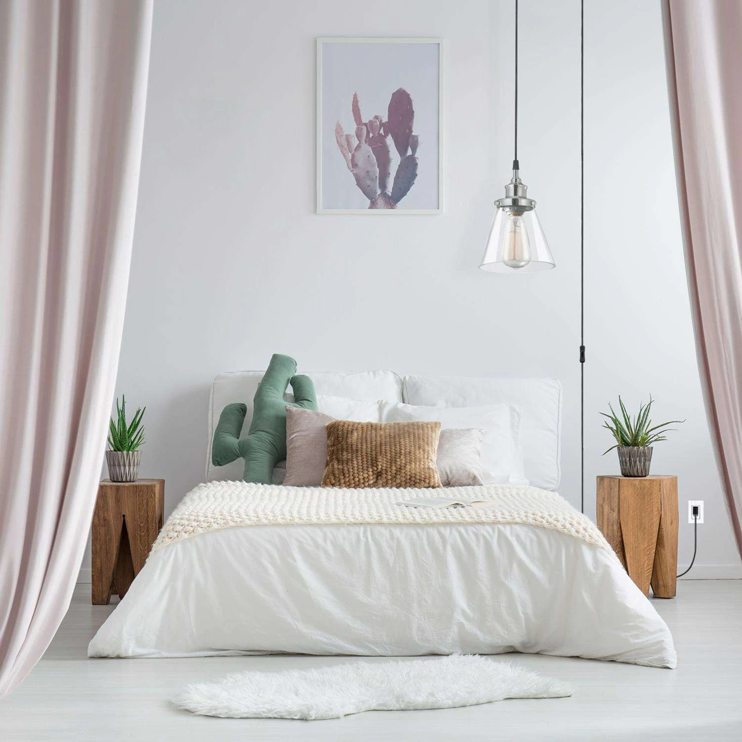 Globe Electric Parker Chrome Metallic 1 Lights Pendant Light - Image 7