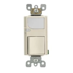 Leviton Decora 15 Amps Toggle Switch Light Almond 1 Pk