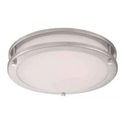 Westinghouse 3.5 In. H X 11 In. W X 11 In. L Brushed Nickel Ceiling Light