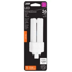 Feit LED Linear PL GX24Q-3 4-Pin LED Light Bulb Soft White 26 Watt Equivalence 1 Pk