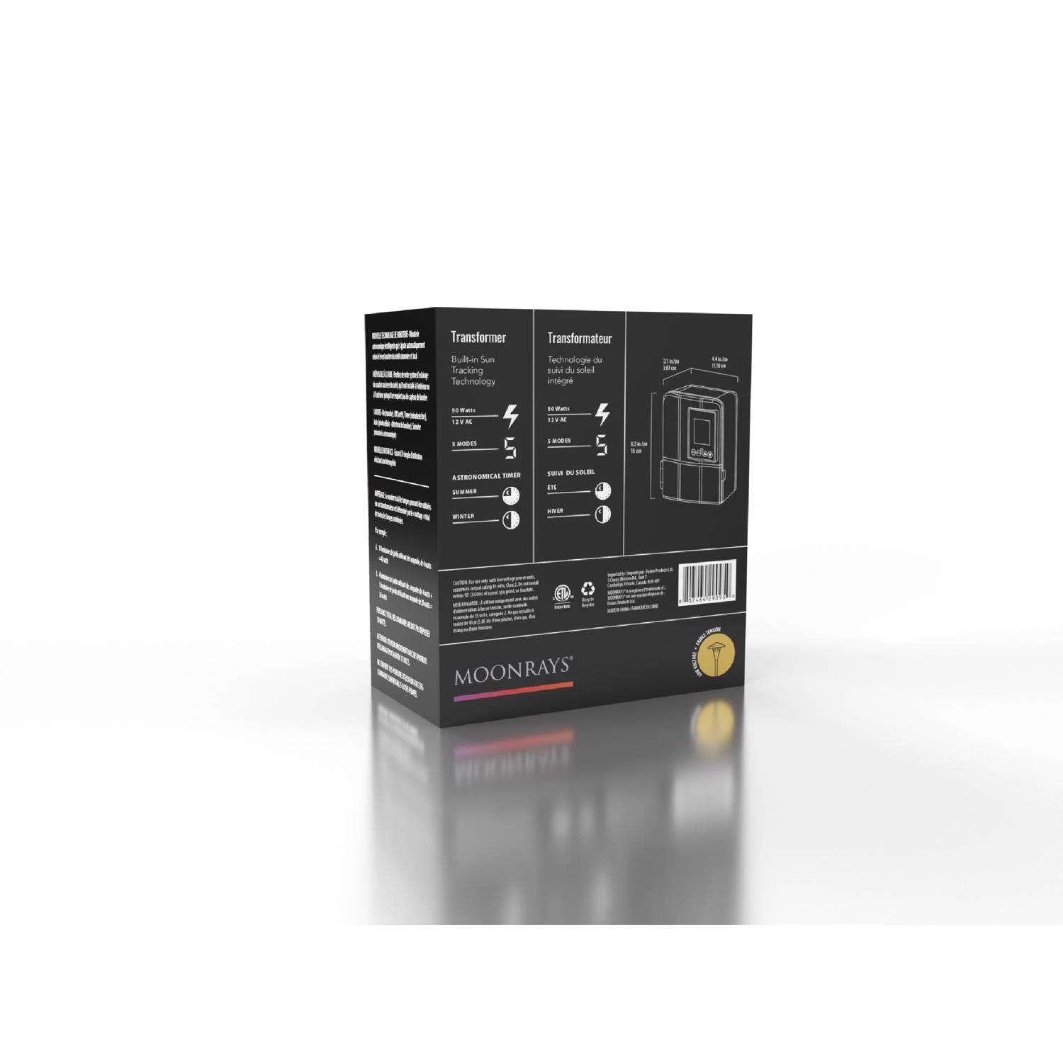 Moonrays Matte Black Low Voltage 50 W LED Transformer 1 Pk - Image 4