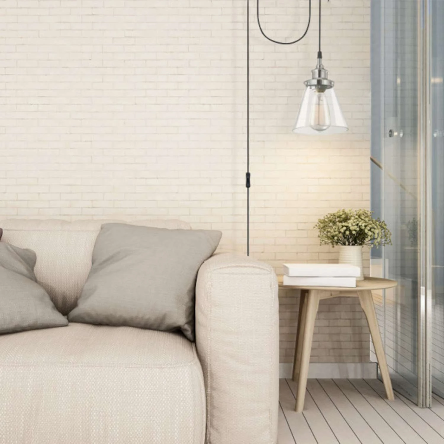 Globe Electric Parker Chrome Clear 1 Lights Pendant Light - Image 6