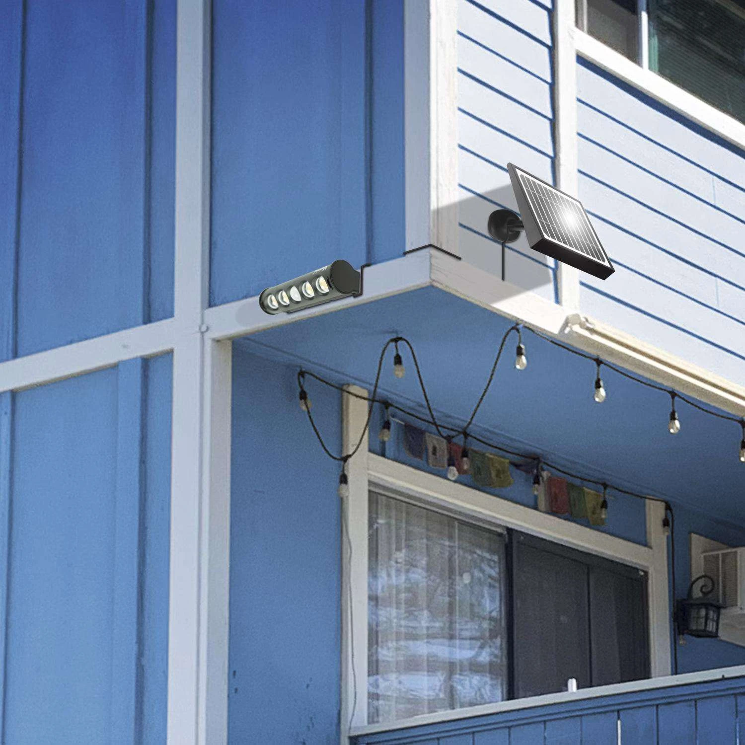 Wagan Tech Black Motion-Sensing LED Solar Wall Light - Image 4