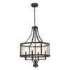 Westinghouse Belle View Oil Rubbed Bronze Brown 4 Lights Chandelier