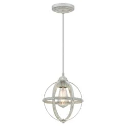 Westinghouse Stella Mira Antique Ash Silver 1 Lights Mini Pendant Light