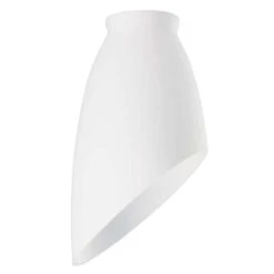 Westinghouse Modern Angled White Glass Lamp Shade 1 Pk
