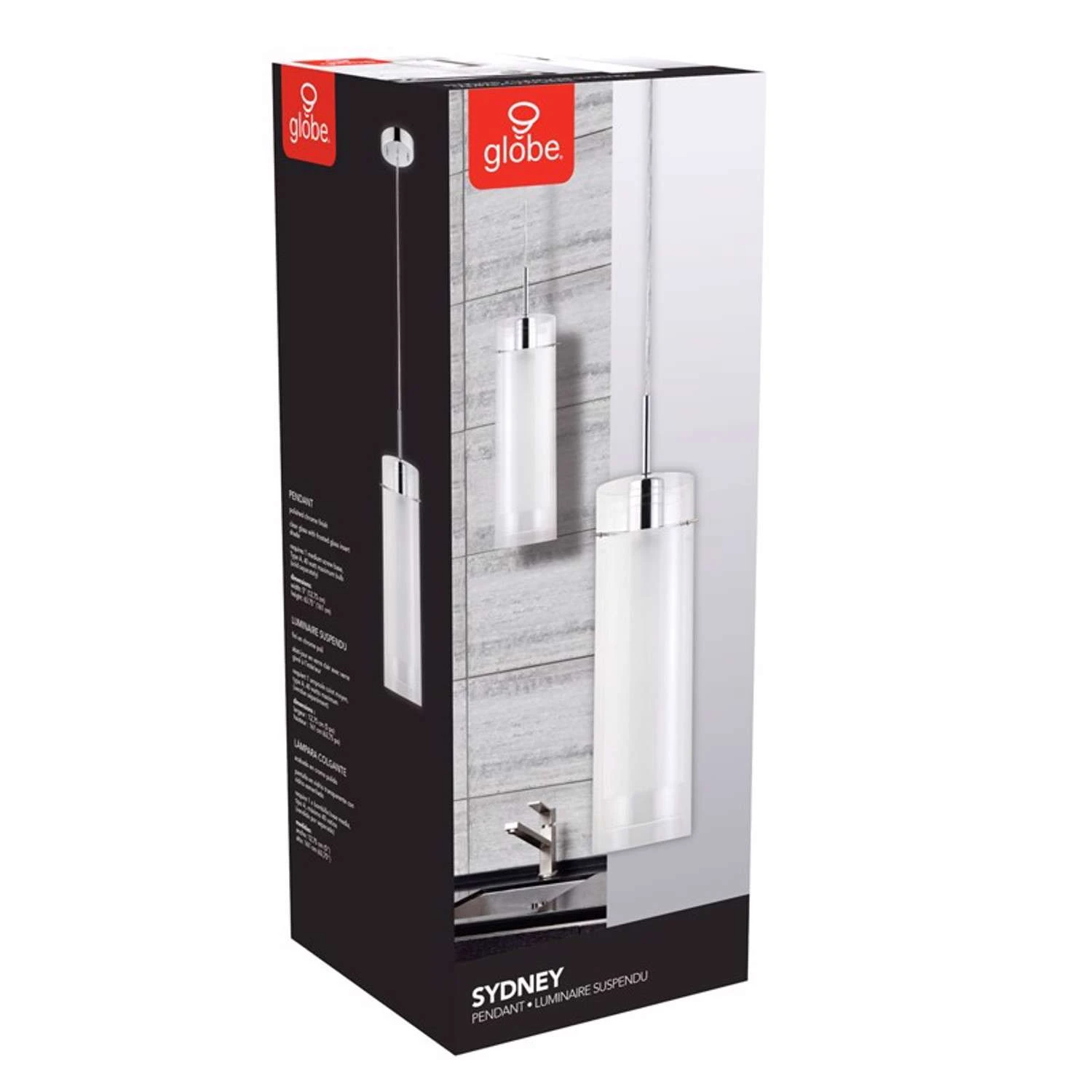 Globe Electric Sydney Polished Chrome 1 Lights Pendant Light - Image 5