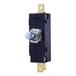 Jandorf 21 Amps Single Pole Momentary Appliance Switch Black/Silver 1 Pk