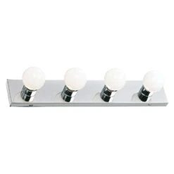 Design House Polished Chrome 4 Lights Vanity Light Surface