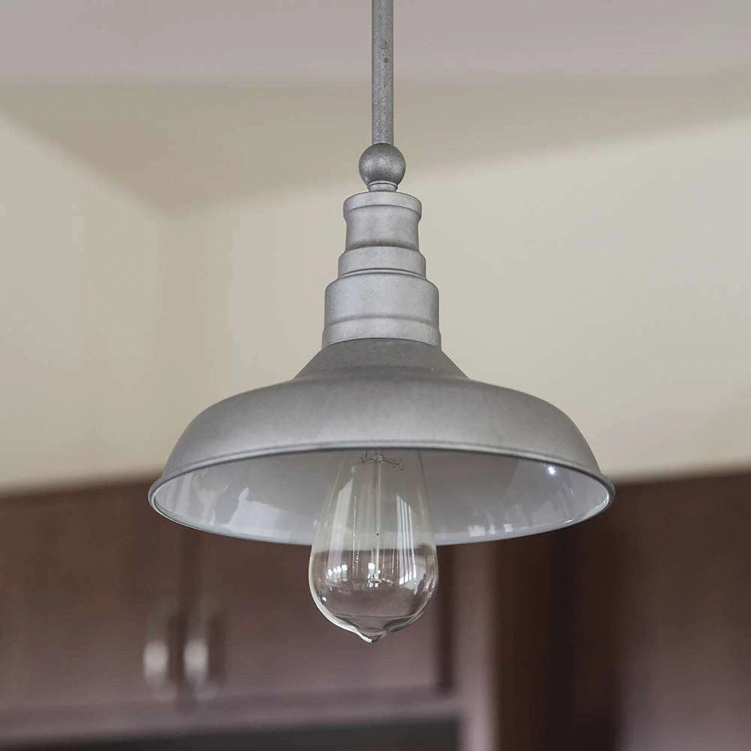 Design House Kimball Galvanized 1 Lights Mini Pendant Light - Image 2
