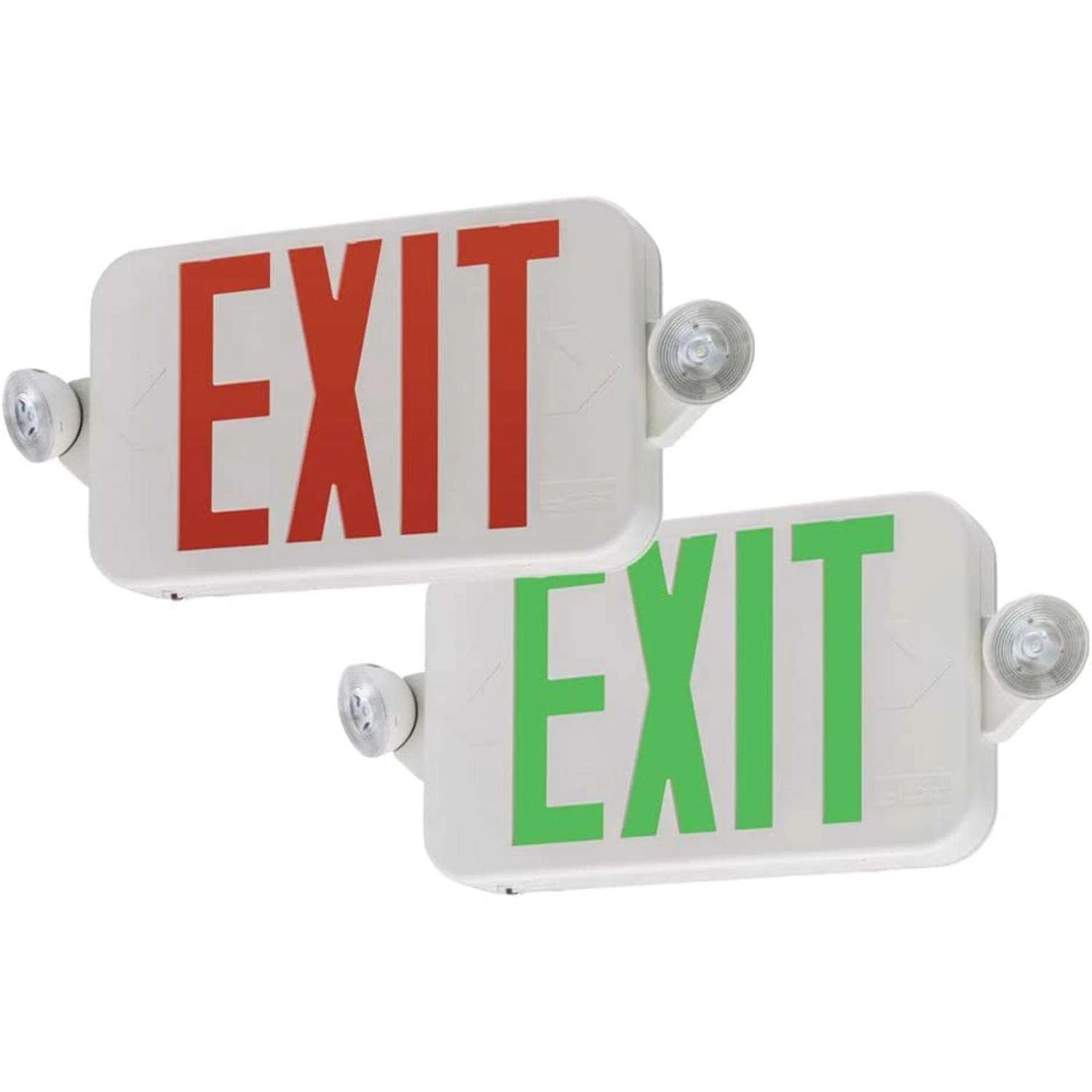 Lithonia Lighting Switch Hardwired LED White Exit Sign And Emergency Light - Image 4