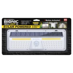 Bell & Howell Motion-Sensing Solar Powered LED White Smart-Enabled Security Wall Light
