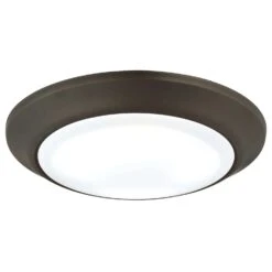 Westinghouse Oil-Rubbed Bronze Brown 5.5 In. W Steel LED Canless Recessed Downlight