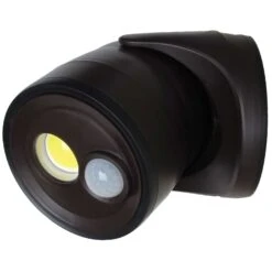 Fulcrum Light It! Motion-Sensing Battery Powered LED Bronze Floodlight