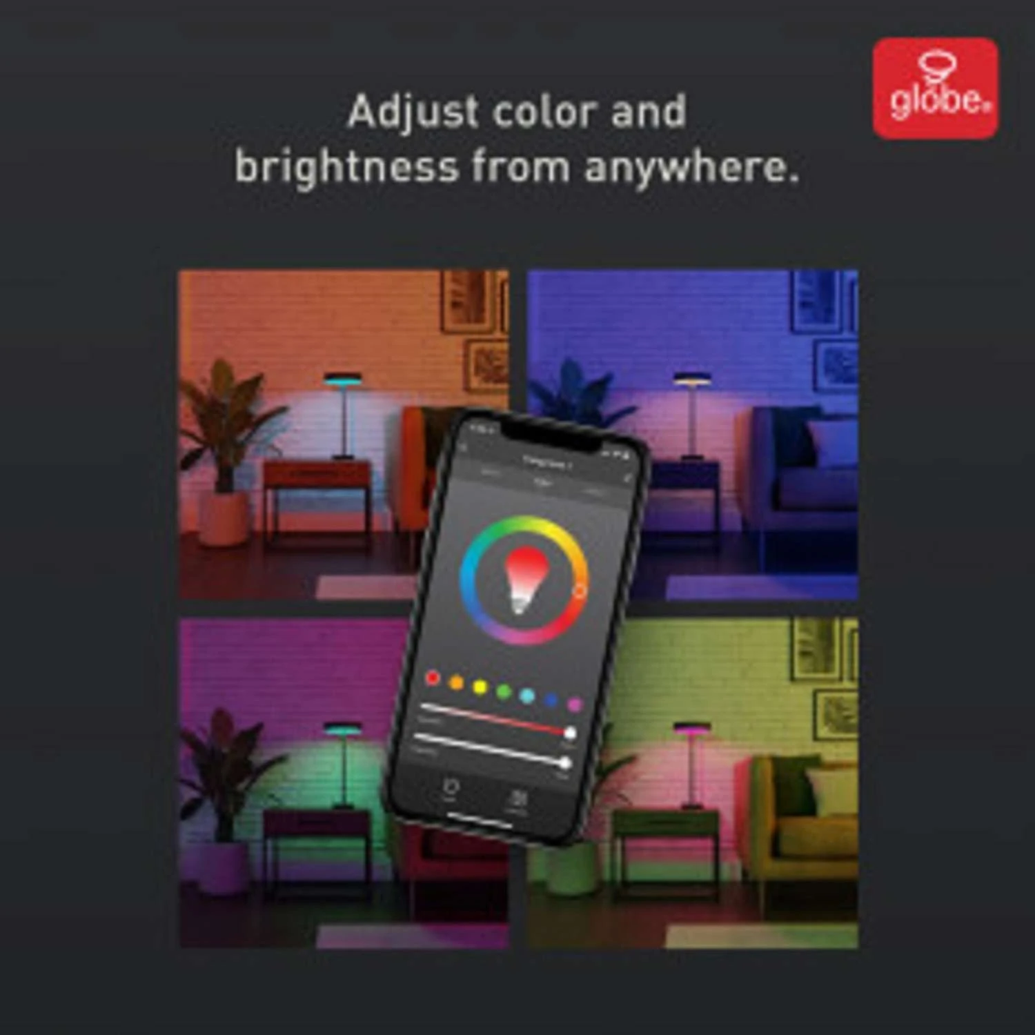 Globe Electric Smart Home 20 In. Matte Black Table Lamp - Image 7