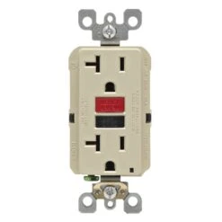 Leviton SmartlockPro 20 Amps 125 V Duplex Ivory GFCI Outlet 5-20R 1 Pk