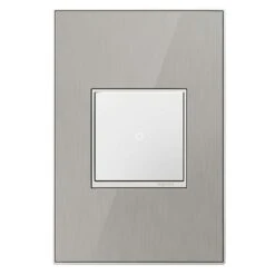 Legrand Adorne Metallic 1 Gang Thermoplastic Nylon Decorator Wall Plate 1 Pk