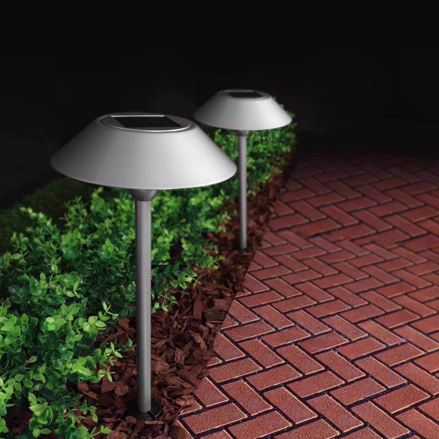 Feit OneSync Brushed Nickel Solar Powered 40 W LED Pathway Light 1 Pk - Image 4