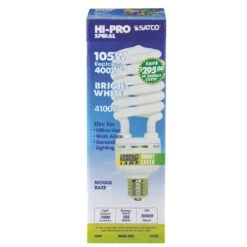 Satco HI-PRO 105 W T5 4.31 In. D X 11.25 In. L CFL Bulb Bright White Specialty 4100 K 1 Pk
