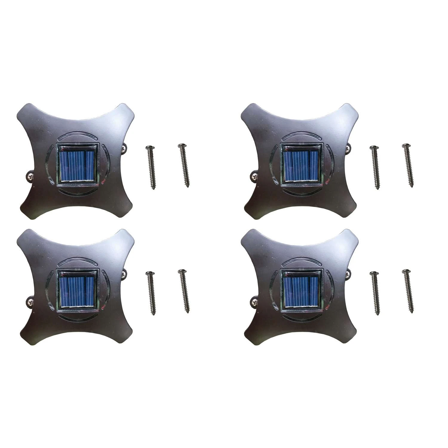 Maxsa Ninja Stars Gloss Solar Powered 1 W LED Deck Light 4 Pk - Image 2