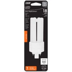 Feit LED Linear PL GX24Q-2 LED Light Bulb Soft White 18 Watt Equivalence 1 Pk