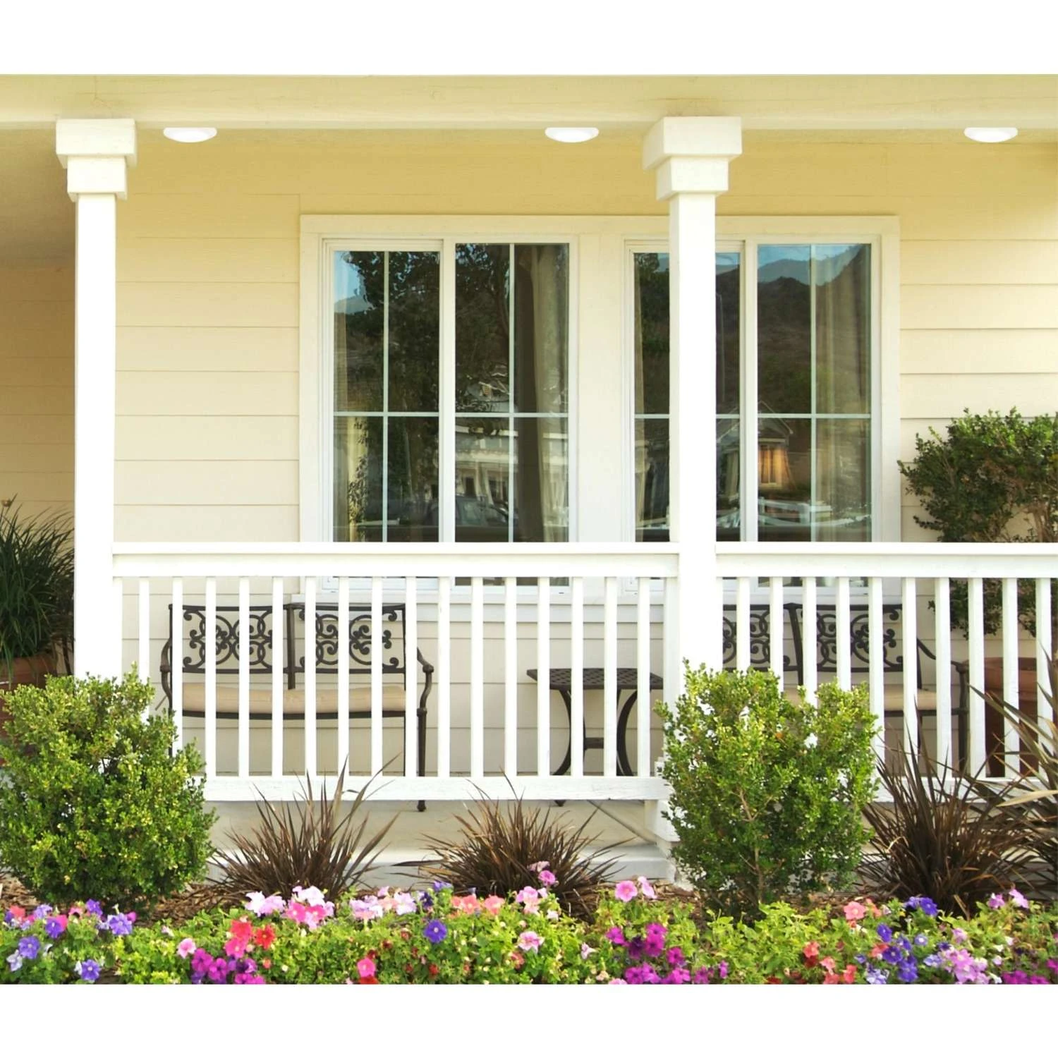 Westinghouse 1.37 In. H X 7.38 In. W X 7.38 In. L White Ceiling Light - Image 2