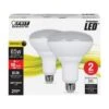 Feit Performance BR40 E26 (Medium) LED Bulb Soft White 65 Watt Equivalence 2 Pk