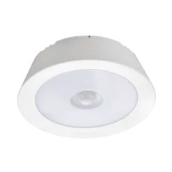 Mr. Beams 1.93 In. H X 6.3 In. W X 6.3 In. L White Ceiling Light W/Motion Sensor