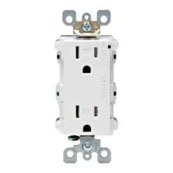 Leviton Decora Plus 15 Amps 125 V Duplex White Surge Protection Receptacle Outlet 5-15R 1 Pk