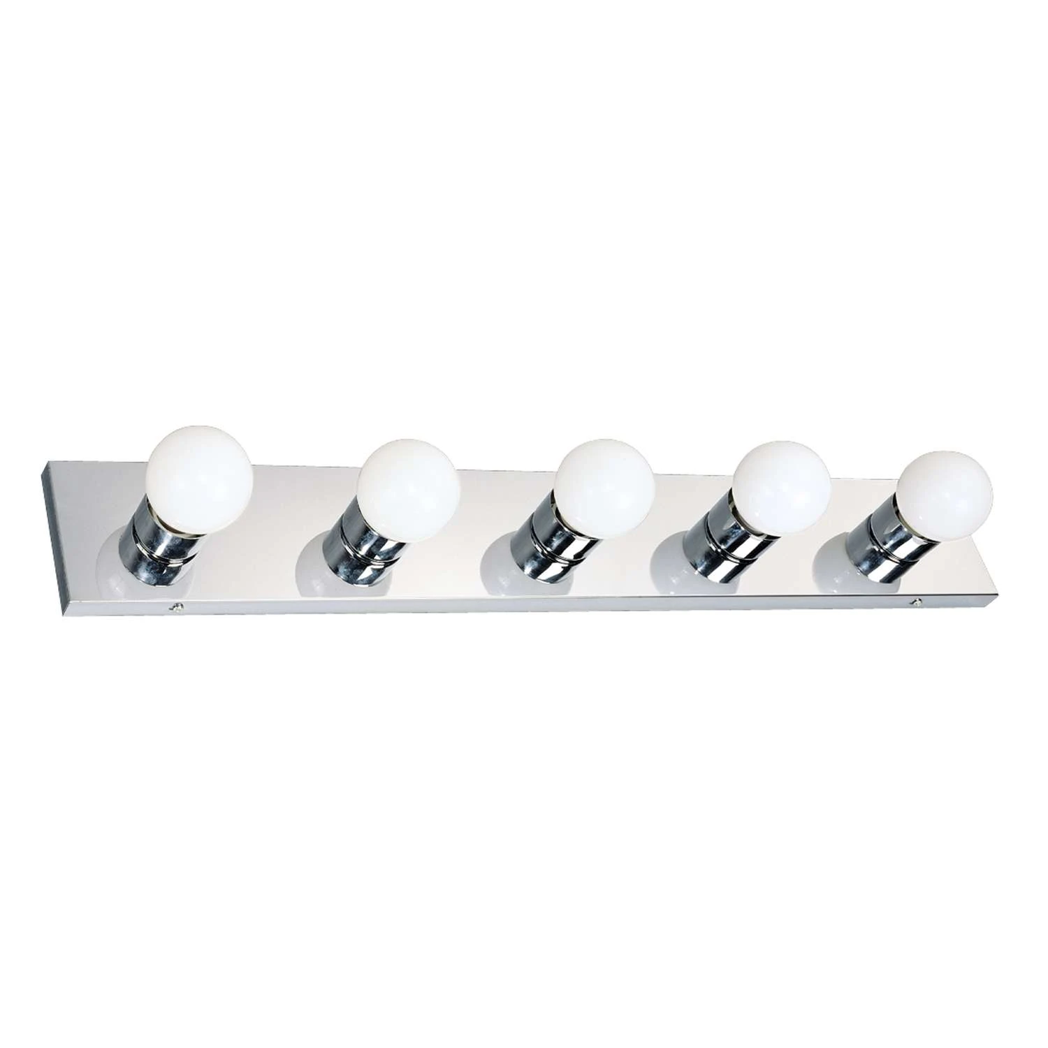Design House Polished Chrome 5 Lights Vanity Light Surface