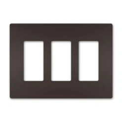 Legrand Radiant Bronze 3 Gang Polycarbonate Toggle Screwless Wall Plate 1 Each