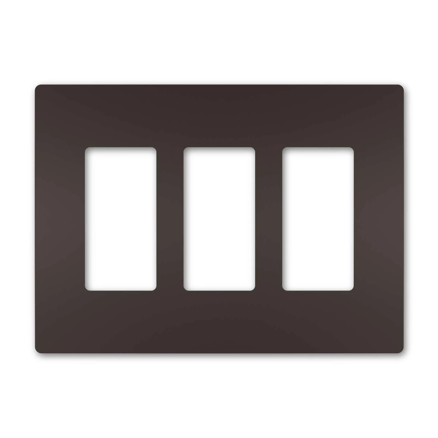 Legrand Radiant Bronze 3 Gang Polycarbonate Toggle Screwless Wall Plate 1 Each