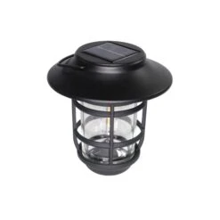 Classy Caps Black Solar Powered 0.3 W LED Hanging Light 2 Pk