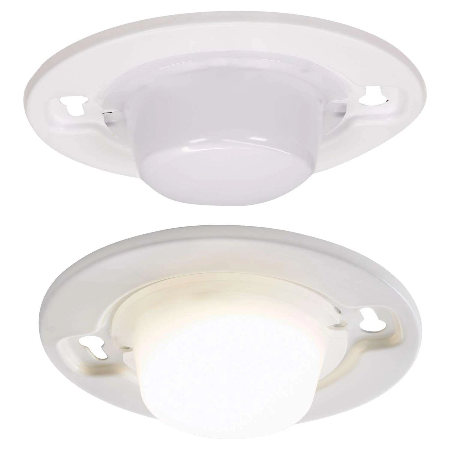 ETI 1.33 In. H X 4.72 In. W X 4.72 In. L White Ceiling Light - Image 5