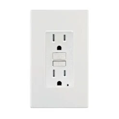 Leviton 15 Amps 125 V White Outlet/Wallplate 5-15R 1 Pk