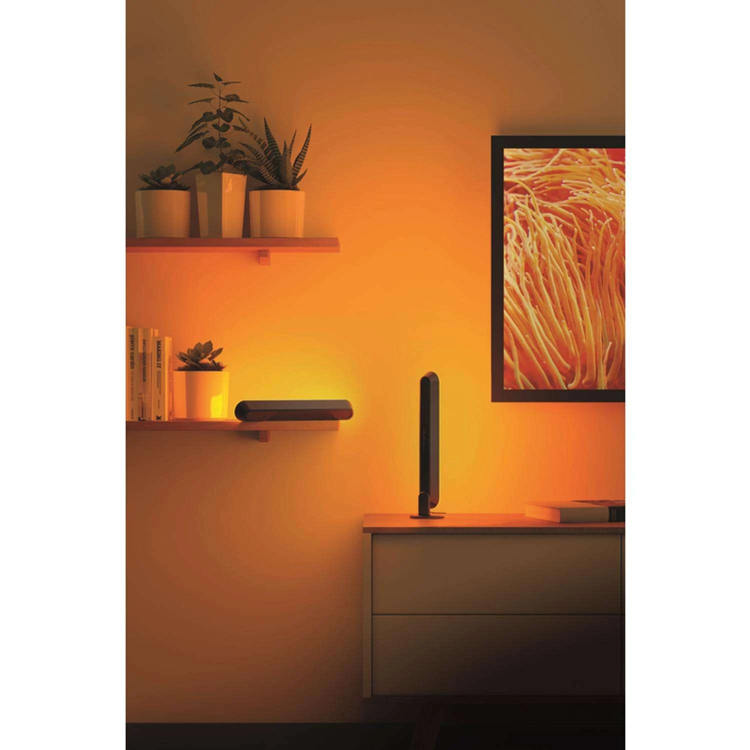 Monster Just Color It Up Illuminessence 0 In. L Black/Brown Plug-In LED Smart-Enabled Mood Light Bar - Image 8