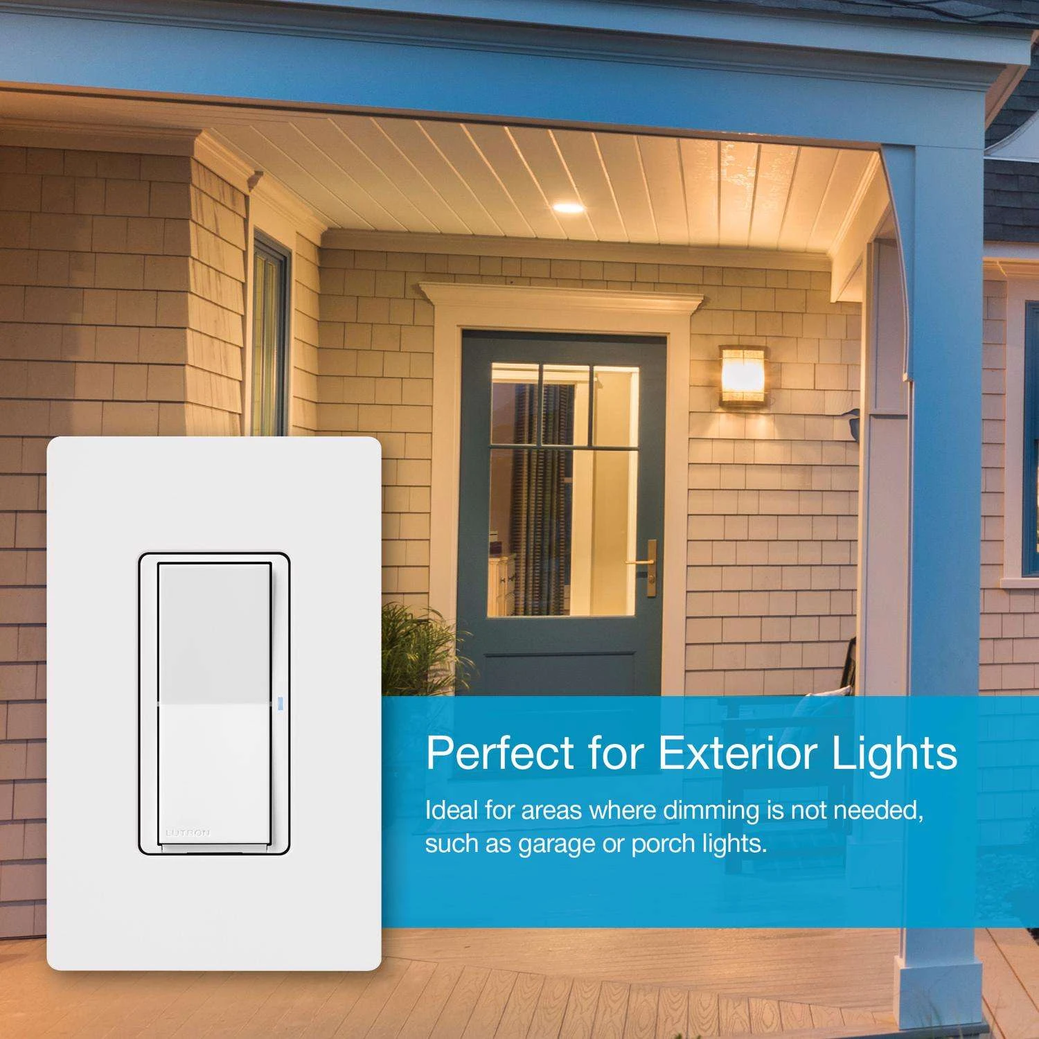 Lutron Caseta 5 Amps Single Pole Smart Smart-Enabled Rocker Switch White 1 Pk - Image 6