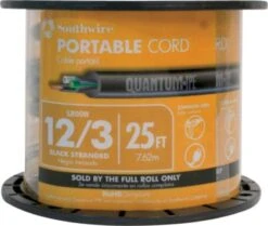 Southwire 25 Ft. 12/3 Stranded SJEOOW Cable