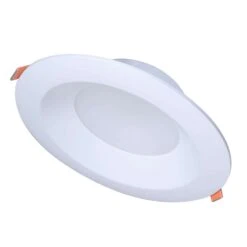 Halo Matte White 6 In. W Plastic LED Canless Recessed Downlight 8.5 W