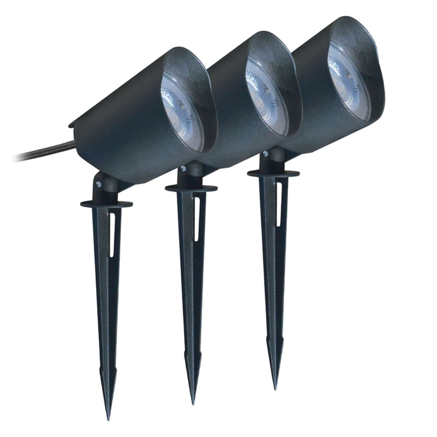 Living Accents Plug In 9 W LED Pathway Light And Spot Light Kit 3 Pk - Image 2