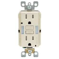 Leviton 15 Amps 125 V Duplex Light Almond GFCI Outlet 5-15R 1 Pk