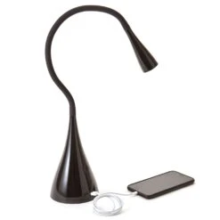 Newhouse Lighting 26 In. Black Gooseneck Desk Lamp