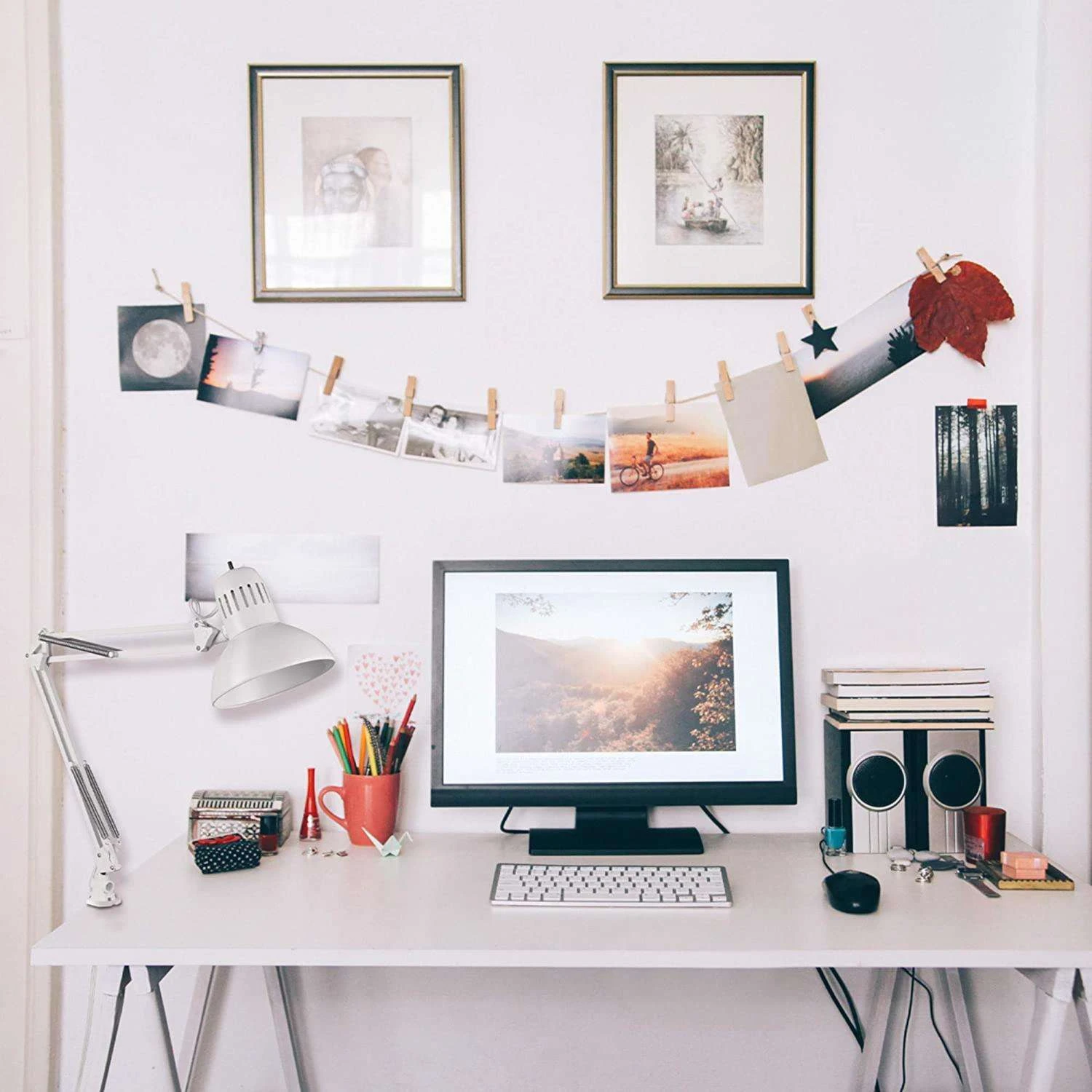 Globe Electric Architect 31.5 In. Gloss White Swing Arm Lamp - Image 5