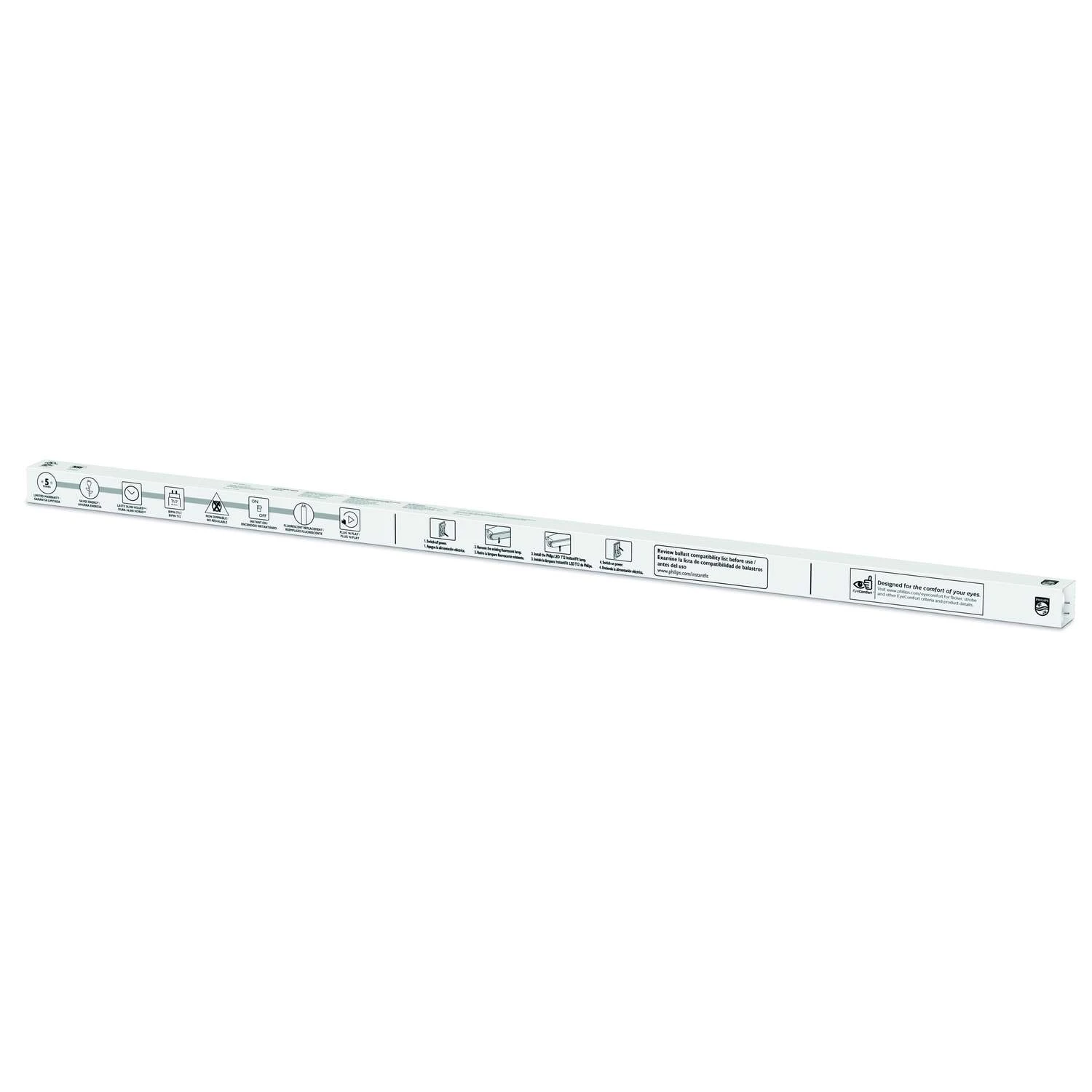 Philips Instant Fit T12 Cool White 48 In. Bi-Pin Linear LED Bulb 40 Watt Equivalence 1 Pk