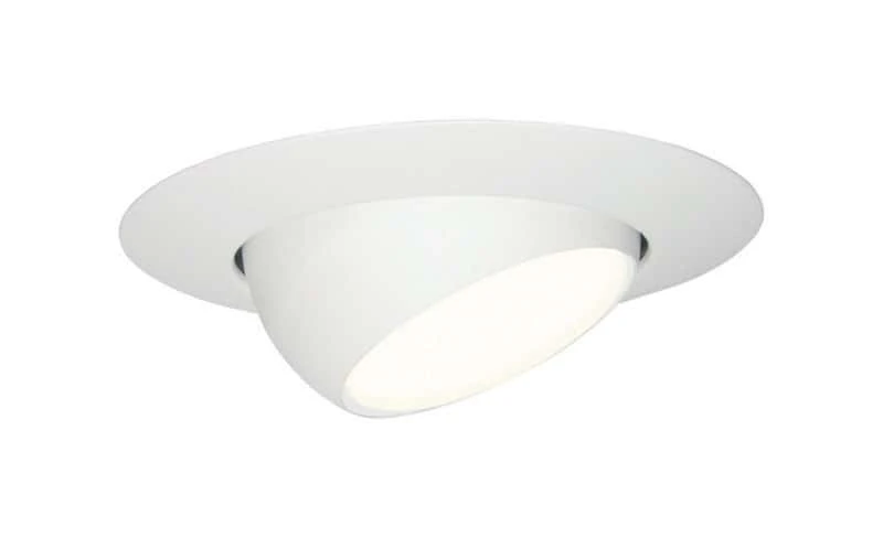 Halo Matte White 6 In. W Metal Eyeball Trim